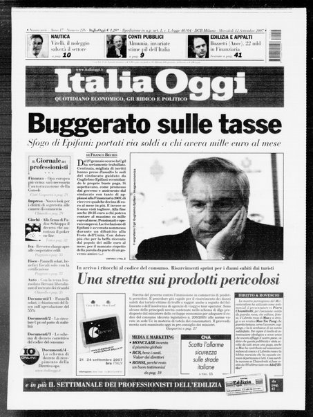 Italia oggi : quotidiano di economia finanza e politica